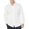 imageAmazon Essentials Dress Shirts Button Down Long Sleeve RegularFit StretchNavy White Diamond Geo