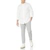 imageAmazon Essentials Dress Shirts Button Down Long Sleeve RegularFit StretchNavy White Diamond Geo