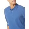 imageAmazon Essentials LongSleeve Polo Shirt for Men Slim Fit PiqueBlue