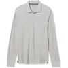 imageAmazon Essentials LongSleeve Polo Shirt for Men Slim Fit PiqueLight Grey Heather