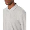 imageAmazon Essentials LongSleeve Polo Shirt for Men Slim Fit PiqueLight Grey Heather