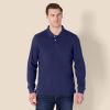 imageAmazon Essentials LongSleeve Polo Shirt for Men Slim Fit PiqueNavy
