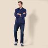 imageAmazon Essentials LongSleeve Polo Shirt for Men Slim Fit PiqueNavy