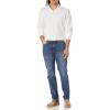 imageAmazon Essentials LongSleeve Polo Shirt for Men Slim Fit PiqueWhite