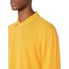 imageAmazon Essentials Mens Long Sleeve Polo Shirt with Collar RegularFit PiqueDark Yellow