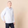 imageAmazon Essentials Mens Long Sleeve Polo Shirt with Collar RegularFit PiqueLight Blue