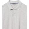 imageAmazon Essentials Mens Long Sleeve Polo Shirt with Collar RegularFit PiqueLight Grey Heather