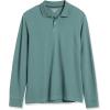 imageAmazon Essentials Mens Long Sleeve Polo Shirt with Collar RegularFit PiqueSage Green