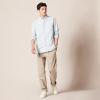 imageAmazon Essentials Mens Long Sleeve Shirt  RegularFit Pocket Stretch Oxford Available in Big ampamp TallLight Grey