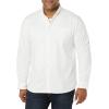 imageAmazon Essentials Mens Long Sleeve Shirt  RegularFit Pocket Stretch Oxford Available in Big ampamp TallWhite