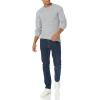 imageAmazon Essentials Mens Long Sleeve SlimFit Waffle ShirtLight Grey Heather
