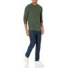 imageAmazon Essentials Mens Long Sleeve SlimFit Waffle ShirtOlive Heather