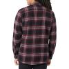 imageAmazon Essentials Mens LongSleeve Flannel Shirt RegularFit Two PocketsBlack Burgundy Plaid