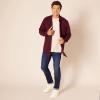 imageAmazon Essentials Mens LongSleeve Flannel Shirt RegularFit Two PocketsBurgundy Heather