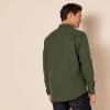 imageAmazon Essentials Mens LongSleeve Flannel Shirt RegularFit Two PocketsOlive Heather
