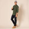 imageAmazon Essentials Mens LongSleeve Flannel Shirt RegularFit Two PocketsOlive Heather