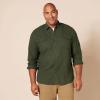 imageAmazon Essentials Mens LongSleeve Flannel Shirt RegularFit Two PocketsOlive Heather