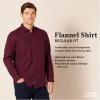 imageAmazon Essentials Mens LongSleeve Flannel Shirt RegularFit Two PocketsTobacco Brown Plaid