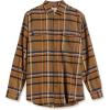 imageAmazon Essentials Mens LongSleeve Flannel Shirt RegularFit Two PocketsTobacco Brown Plaid