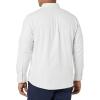 imageAmazon Essentials Mens LongSleeve RegularFit Stretch Oxford Shirt Available in Big ampamp TallLight Grey Vertical Stripe