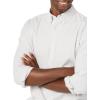 imageAmazon Essentials Mens LongSleeve RegularFit Stretch Oxford Shirt Available in Big ampamp TallLight Grey Vertical Stripe