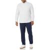 imageAmazon Essentials Mens LongSleeve RegularFit Stretch Oxford Shirt Available in Big ampamp TallLight Grey Vertical Stripe