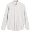 imageAmazon Essentials Mens LongSleeve RegularFit Stretch Oxford Shirt Available in Big ampamp TallLight Grey White Vertical Stripe