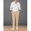 imageAmazon Essentials Mens LongSleeve RegularFit Stretch Oxford Shirt Available in Big ampamp TallLight Grey White Vertical Stripe