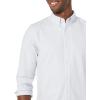 imageAmazon Essentials Mens LongSleeve RegularFit Stretch Oxford Shirt Available in Big ampamp TallPowder Blue Vertical Stripe