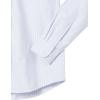 imageAmazon Essentials Mens LongSleeve RegularFit Stretch Oxford Shirt Available in Big ampamp TallPowder Blue White Vertical Stripe