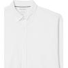 imageAmazon Essentials Mens LongSleeve RegularFit Stretch Oxford Shirt Available in Big ampamp TallWhite