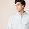imageAmazon Essentials Mens Oxford Shirt SlimFit Stretch LongSleeve Button UpLight Grey