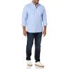 imageAmazon Essentials Mens Oxford Shirt SlimFit Stretch LongSleeve Button UpPowder Blue