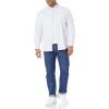imageAmazon Essentials Mens Oxford Shirt SlimFit Stretch LongSleeve Button UpPowder Blue Vertical Stripe