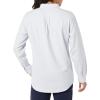 imageAmazon Essentials Mens Oxford Shirt SlimFit Stretch LongSleeve Button UpPowder Blue Vertical Stripe