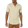 imageAmazon Essentials Mens SlimFit Vacation Shirt ShortSleeveKhaki Brown