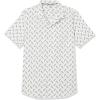 imageAmazon Essentials Mens SlimFit Vacation Shirt ShortSleeveLight Blue Bird Print