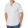 imageAmazon Essentials Mens SlimFit Vacation Shirt ShortSleeveLight Blue Bird Print