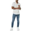 imageAmazon Essentials Mens SlimFit Vacation Shirt ShortSleeveLight Blue Bird Print