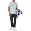 imageAmazon Essentials Mens SlimFit Vacation Shirt ShortSleeveMulticolor Stripe