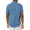 imageAmazon Essentials Mens SlimFit Vacation Shirt ShortSleeveNavy Palm Leaf Print