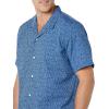 imageAmazon Essentials Mens SlimFit Vacation Shirt ShortSleeveNavy Palm Leaf Print