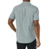 imageAmazon Essentials Mens SlimFit Vacation Shirt ShortSleeveNavy Stripe