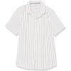 imageAmazon Essentials Mens SlimFit Vacation Shirt ShortSleevePink Teal Blue Vertical Stripe