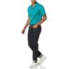 imageAmazon Essentials Mens SlimFit Vacation Shirt ShortSleeveTeal Blue