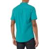 imageAmazon Essentials Mens SlimFit Vacation Shirt ShortSleeveTeal Blue