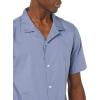 imageAmazon Essentials Mens SlimFit Vacation Shirt ShortSleeveWashed Blue