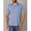 imageAmazon Essentials Mens SlimFit Vacation Shirt ShortSleeveWashed Blue
