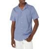 imageAmazon Essentials Mens SlimFit Vacation Shirt ShortSleeveWashed Blue