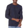 imageAmazon Essentials Mens Long Sleeve SlimFit Waffle ShirtNavy
